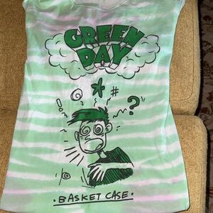 Green Day Kids Graphic Tee - Mint and White